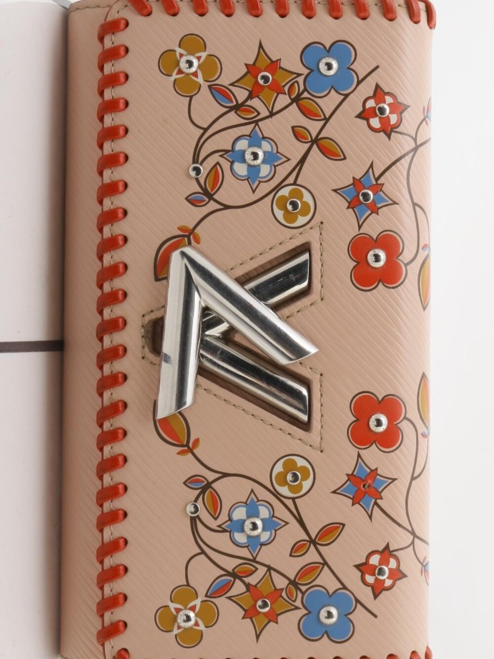 LV Rose Ballerine Epi Leather Twist Blooming Flowers Wallet